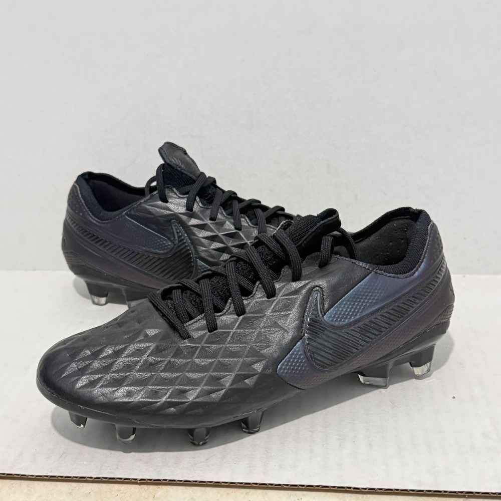 Nike Tiempo Legend 8 Elite FG Mens Soccer Cleat 6 Black Excellent AT5293-010